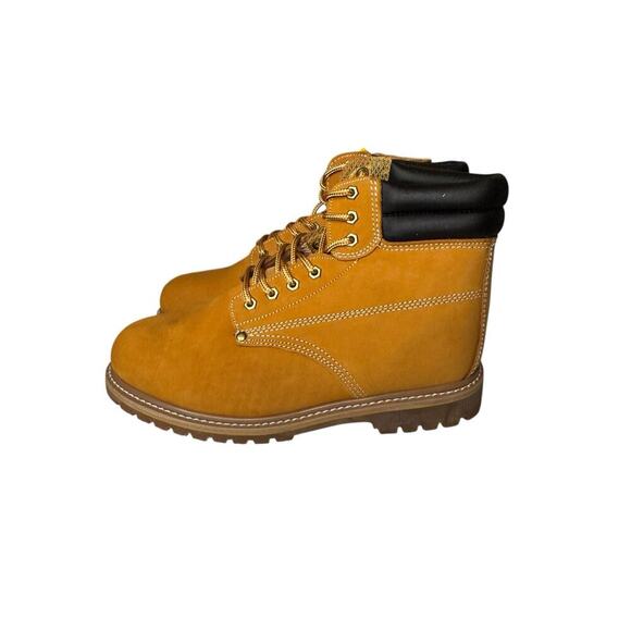 Fuda NEW Men's Leather Working Boots 6311 Wheat Oil Resistant Size 10.5 Job Site - Picture 3 of 7